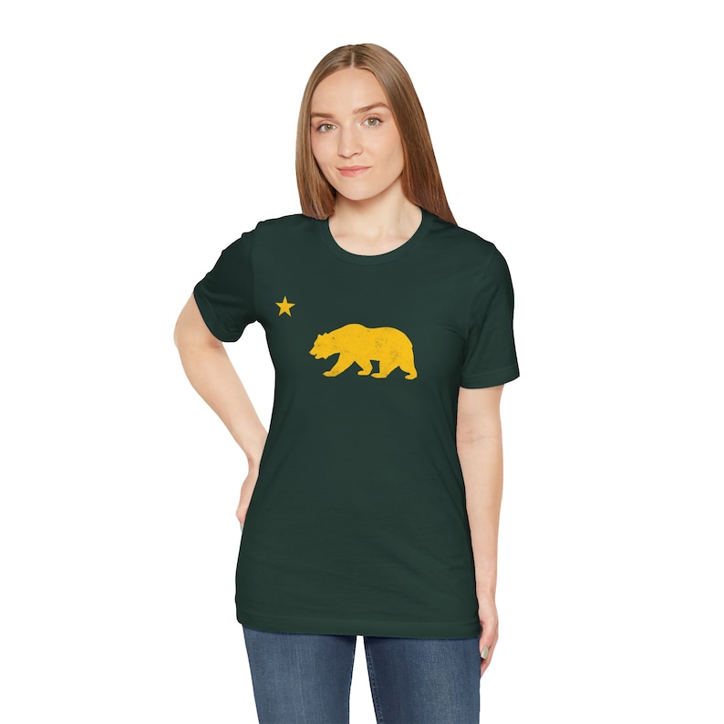 California Shirt, California Tee, California T-Shirt, California Bear Shirt, California Bear Tee, California Flag Shirt, California Gift afbeelding 4
