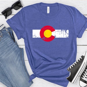 Colorado Flag Tee, Colorado Flag Shirt, Colorado Flag T-Shirt, Colorado Pride, Colorado Shirt, Colorado T-Shirt, Colorado Tee