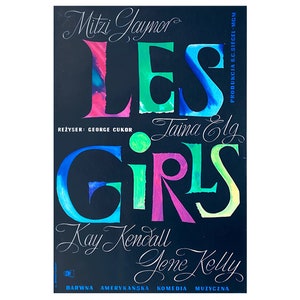 Les Girls - ORIGINAL Vintage poster by Liliana Baczewska, 1961! Classics of Polish School of Poster!