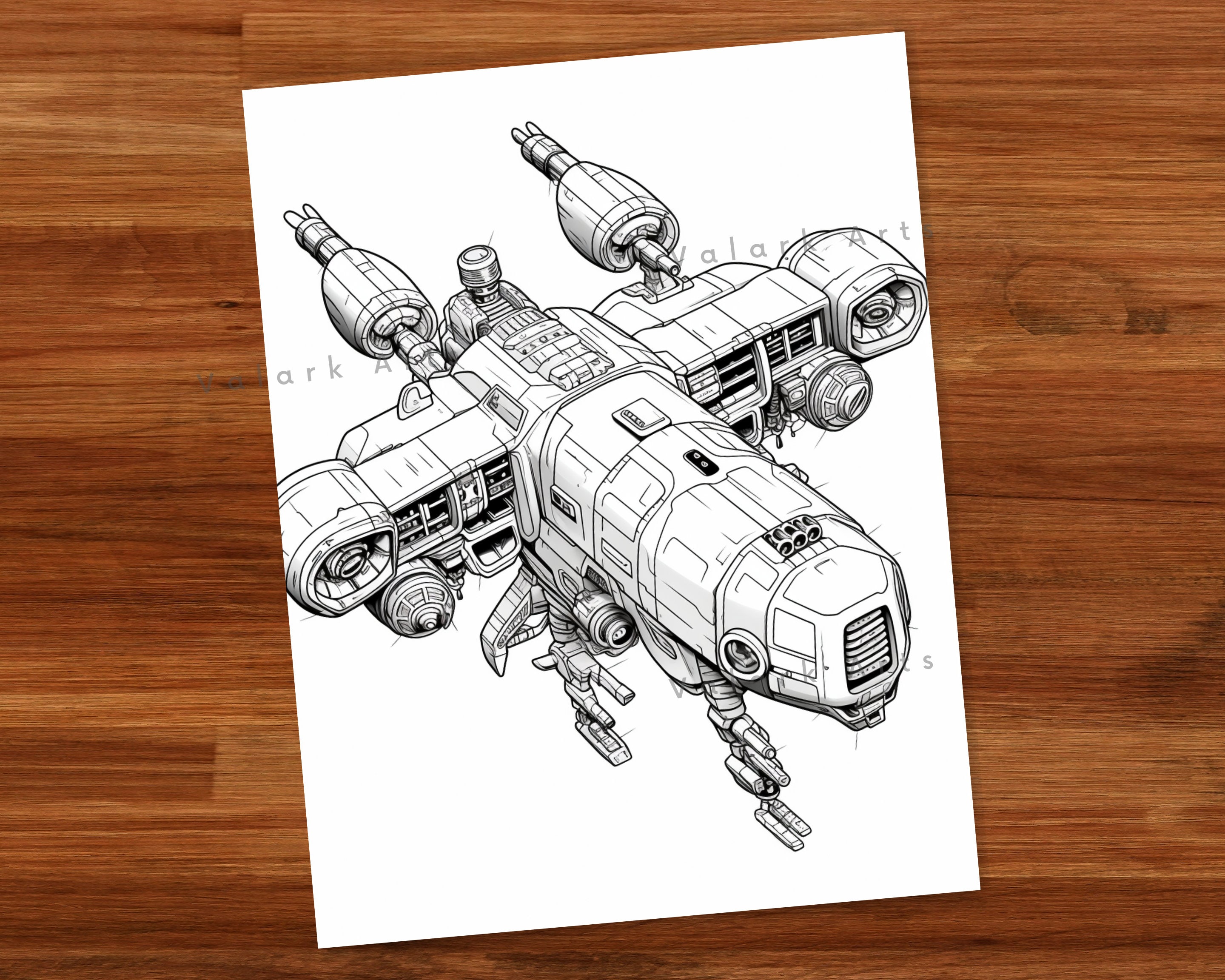 Spaceships Coloring Book Science Fiction for Teens and Adults Coloring