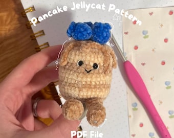 パンケーキのかぎ針編みパターン：JellyCat風アミューズブルズ・フラン