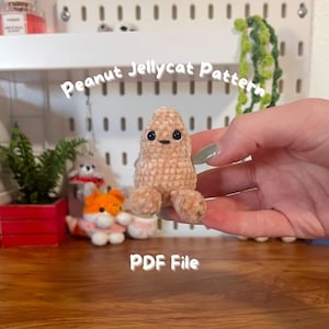 Crochet amigurumi Peanut Jellycat pattern, PDF Pattern, US terms