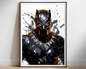 Black Panther Movie Poster: Fan Art Printable (Digital Download)