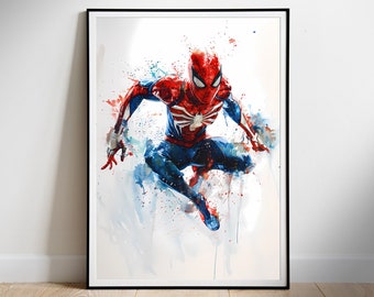 Spiderman Movie Poster: Superhero Wall Art (Digital Download)