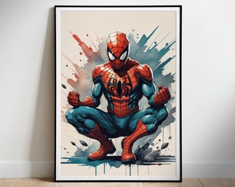 Spiderman Movie Poster: Superhero Wall Art (Digital Download)