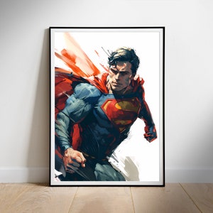 Fan Art poster, Superhero Digital Download, Printable Wall Art Decor, New Home gift