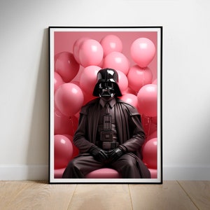 Affiche Star Wars, téléchargement numérique, Dark Vador, impression de film de fan d'art, décoration d'art murale imprimable, cadeau pour la nouvelle maison