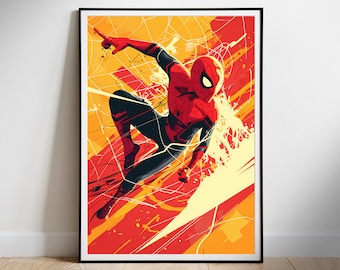 Spiderman Fan Art Poster: Superhero Movie Print (Digital Download)