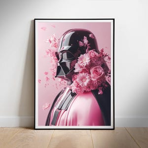 Pink Darth Vader Star Wars Poster: Fan Art Movie Print (Digital Download)