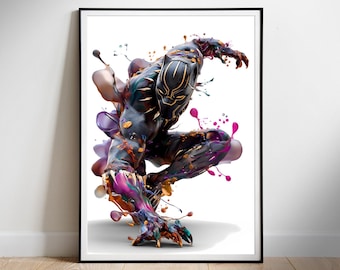 Black Panther Movie Poster: Fan Art Printable (Digital Download)