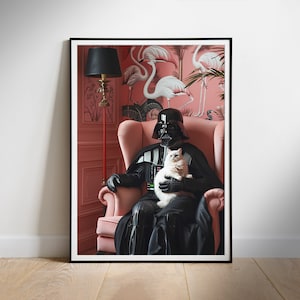 Pôster de Star Wars, Download digital, Darth Vader, Impressão de filme de arte de fã, Decoração de parede para impressão, Presente para casa nova