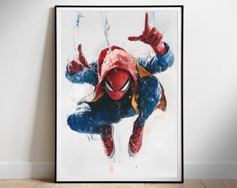 Impression de fans de Spiderman : affiche du film de super-héros (téléchargement numérique)