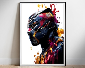 Black Panther Movie Poster: Fan Art Printable (Digital Download)
