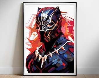 Black Panther Movie Poster: Fan Art Printable (Digital Download)