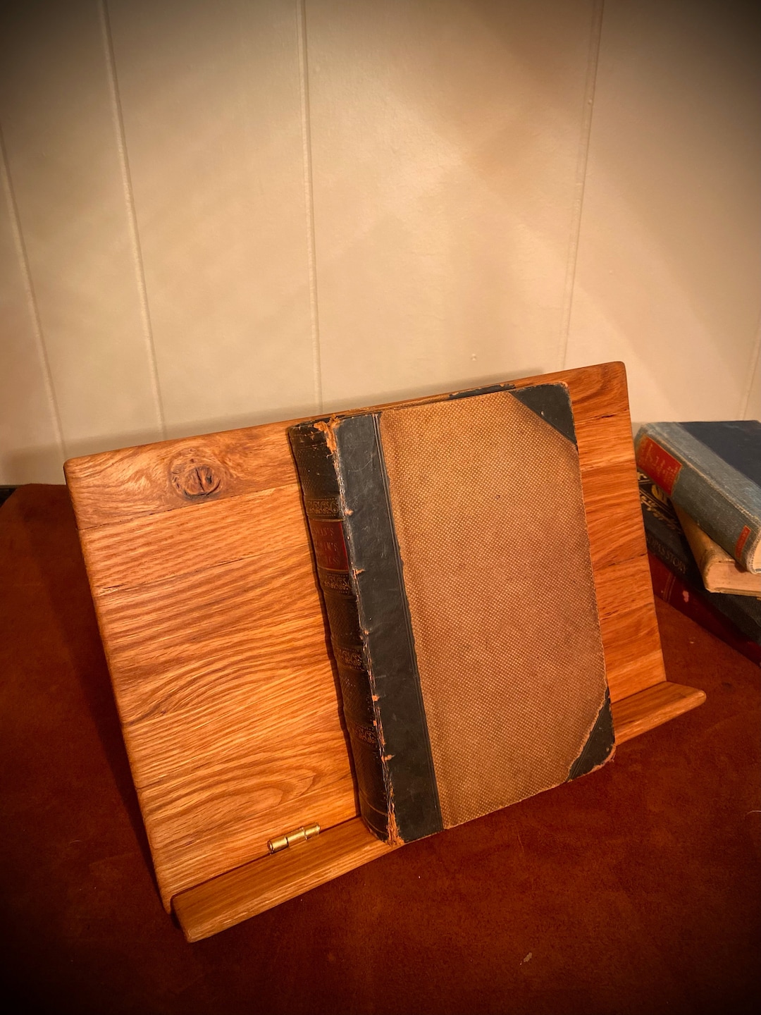 Hand Crafted Wooden Book Stand Etsy