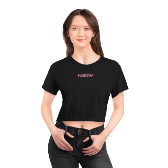 stylish black crop top