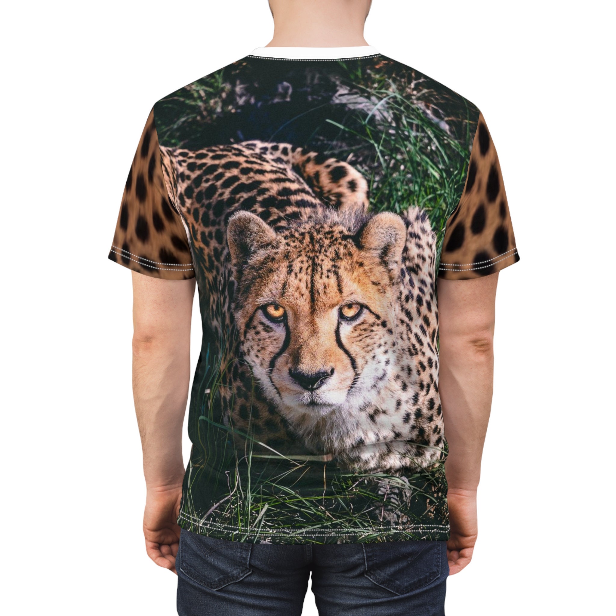 tシャツ 「kocea」LEOPARD GRAPHIC TEE (MA) レディース メンズ Cheetah Cat Shirt Unisex T-shirt for Men Shirts for Women