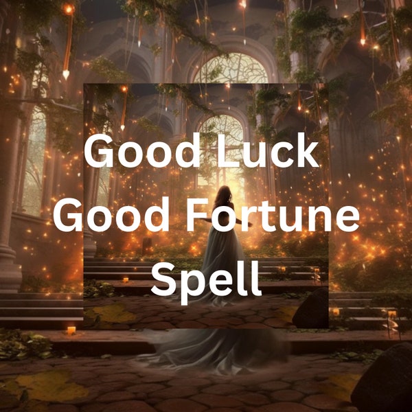 Verbessern Sie Luck Spell.Energy.Success.Good Fortune.Spell Chant the Power of Good Luck and Good Fortune: Custom Spellcasting.