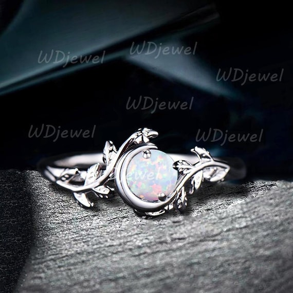 Opal moon engagement ring discount