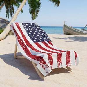 American Flag Beach Towel