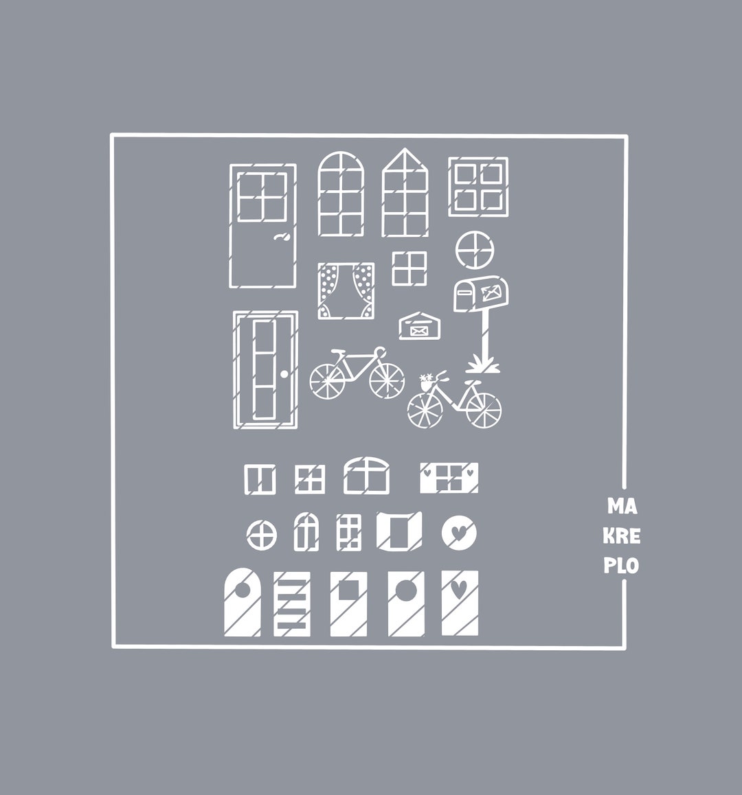 Digital Plotter File Windows and Doors Cottage Love - Etsy