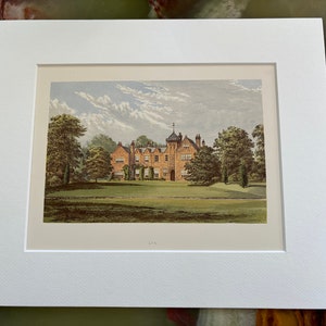 Lea - First Edition English Vintage Original Chromolithograph (circa 1850) with Art Mount (Off-White) 10x12 Inches
