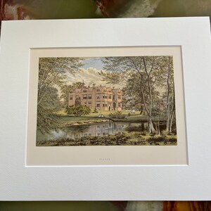 Franks - First Edition English Vintage Original Chromolithograph (circa 1850) with Art Mount (Off-White) 10x12 Inches