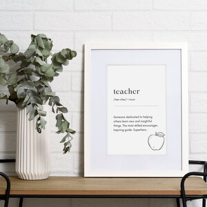 Teacher Gift, Digital download, Printable Art