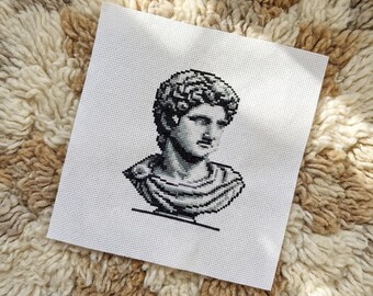 Cute Roman Statue Cross Stitch Pattern | Hoop Embroidery | PDF | Instant Download | Commercial Use | Cross Stitch Chart