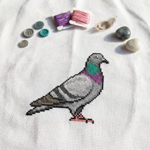 Kruissteekpatroon schattige duif | Borduurring borduurring | PDF | Direct downloaden | Commercieel gebruik | Kruissteektabel