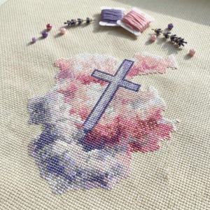かわいいイエスのクロスステッチパターン | フープ刺繍 | PDF | 即時