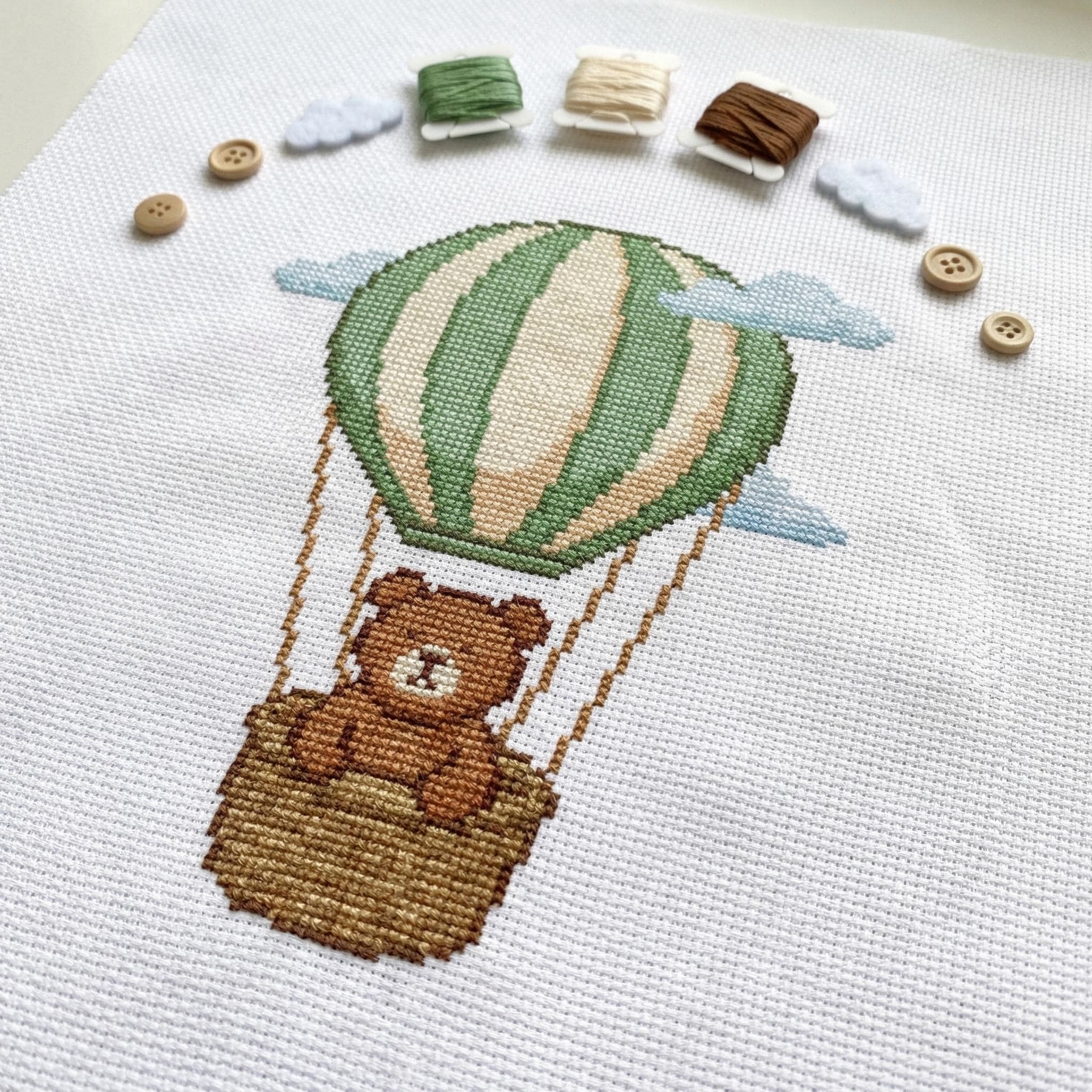 Paddington bear cross stitch - Etsy 日本