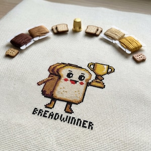 Kruissteekpatroon broodwinner | Borduurring (pdf)
