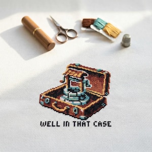 Cute Well In That Case Cross Stitch Pattern | Hoop Embroidery | PDF | Instant Download | Commercial Use | Cross Stitch Chart