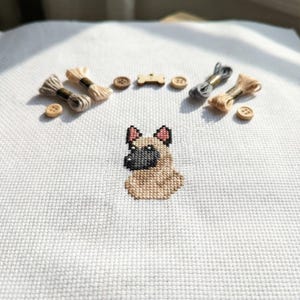 Schema punto croce per grazioso piccolo pastore belga Malinois / Ricamo su telaio / PDF / Download immediato / Uso commerciale / Schema punto croce