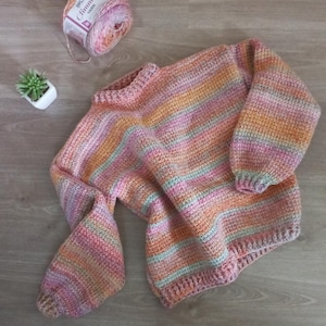 Glimmer Tunisian Jumper (Sweater). Tunisian Crochet. Download Pattern Crochet Pattern