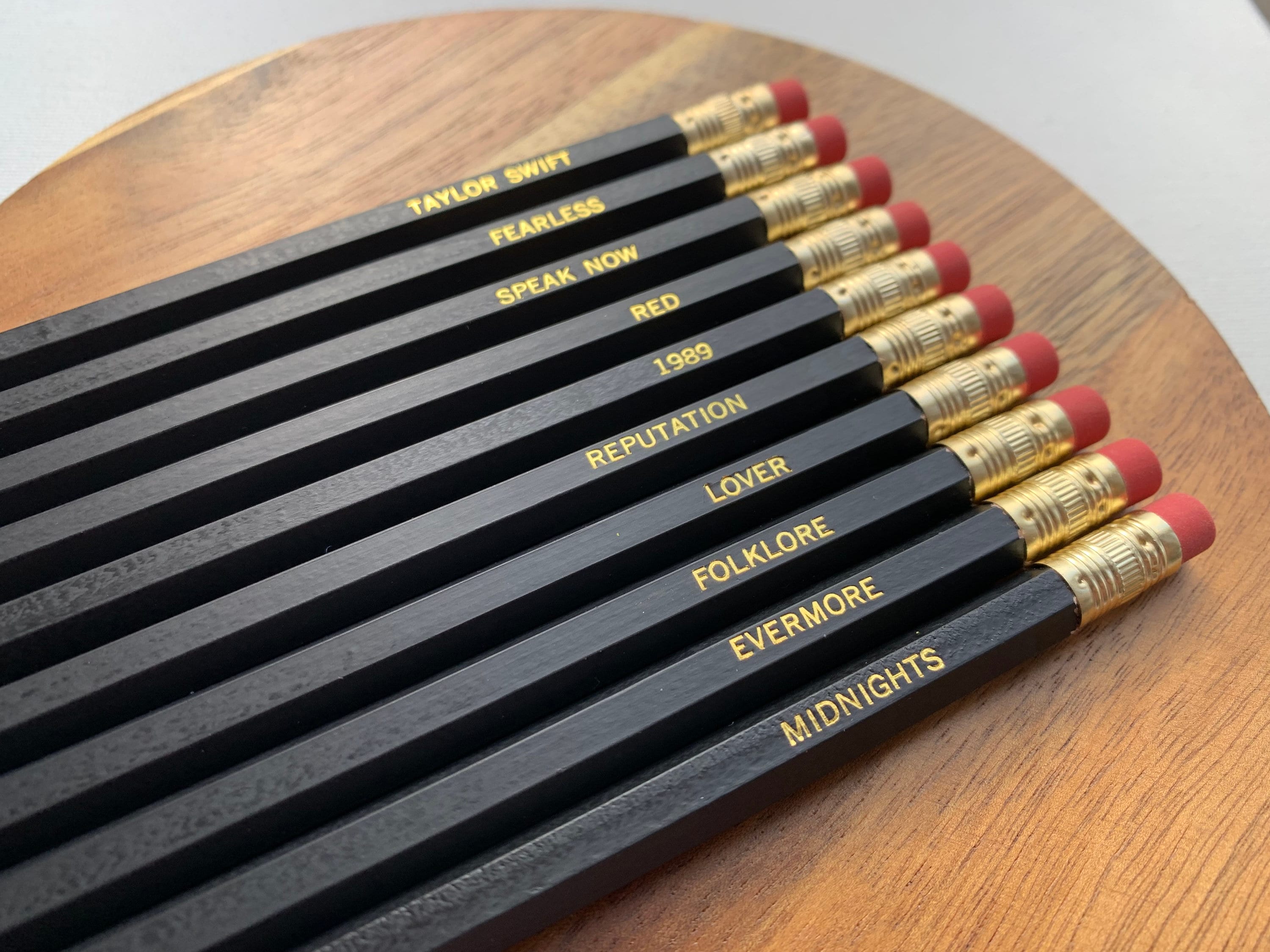 Taylor Swift Eras Tour Albums Pencil Set of 10 gift present 