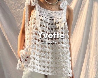 Yvette Crochet Flare Top Pattern: Beginner Friendly (PDF Pattern)