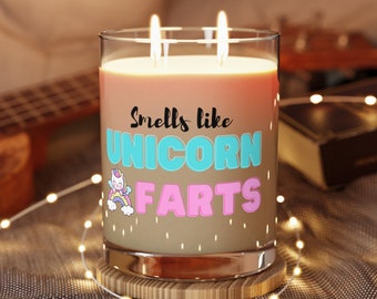 Unicorn Fart Scented Candle - All 3 variations of their mystical fluff! Full Glass, 11oz