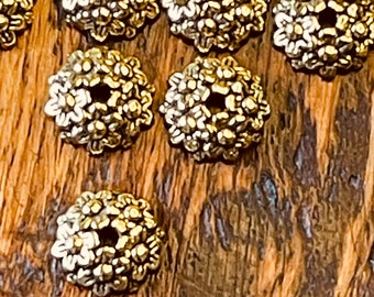 Pandahall 20pcs Tibetan Style Trumpet Bead Caps Tassel End...