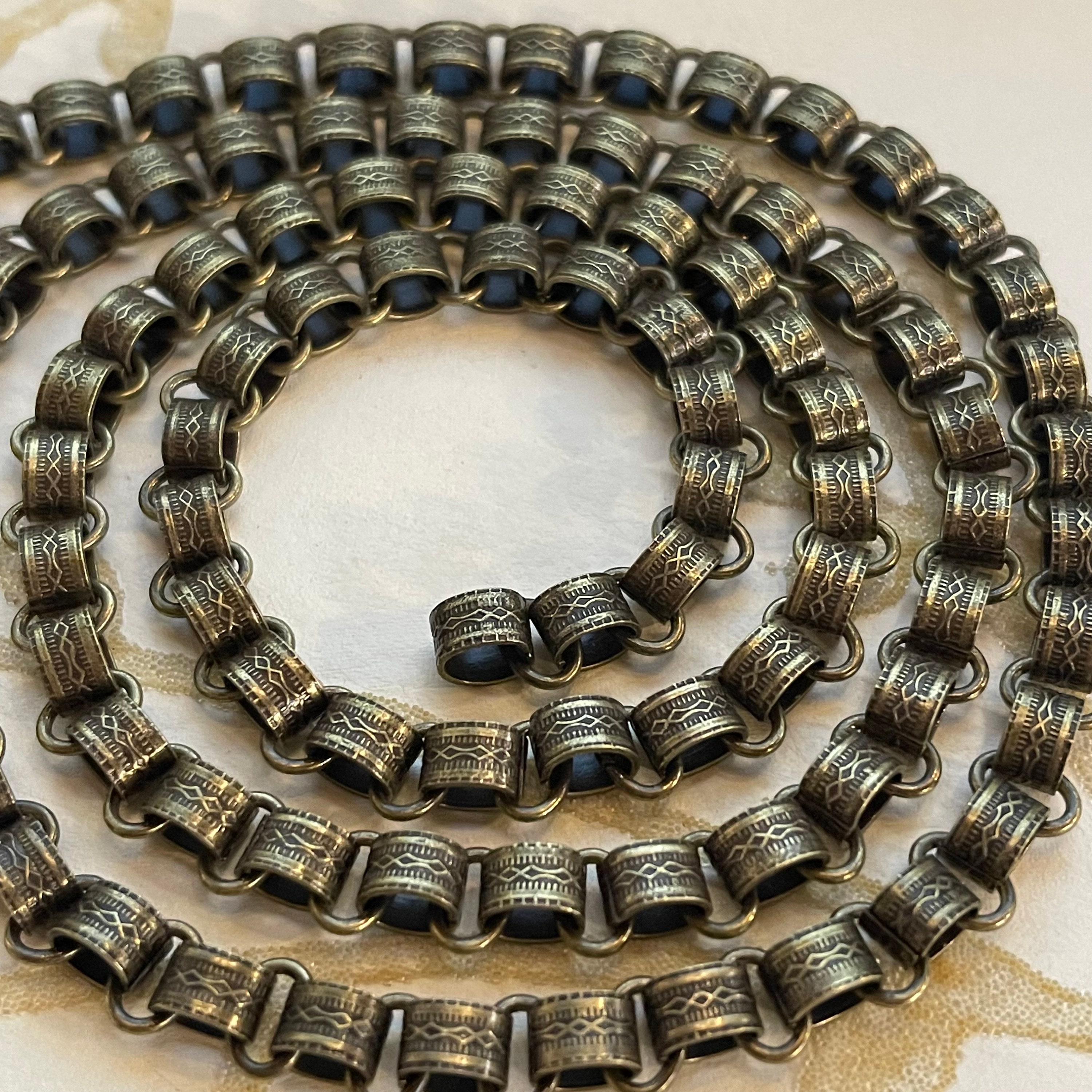Brass Book Chain, Antiqued Brass Color. 8.5mm, Priced by the Foot ...