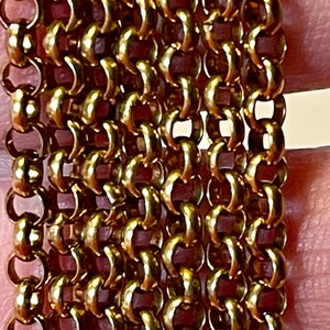 3mm Deep Gold Vintage Rolo Chain. Excellent Quality. Priced by the Foot ...