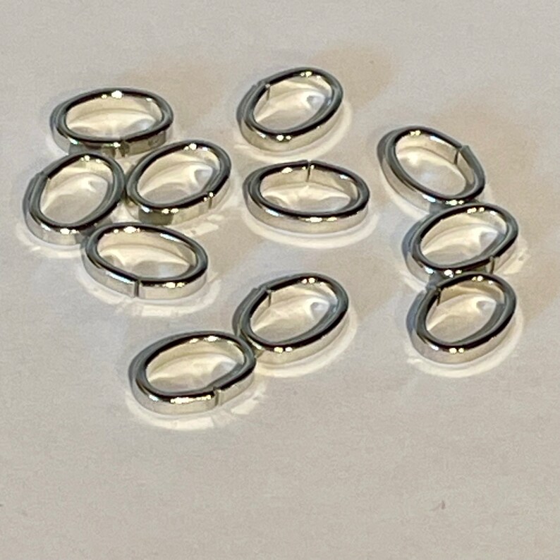 Stainless Steel Oval Jump Rings, 10x7mm. 50 per Order Etsy