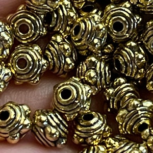 Antique Gold Color Bumpy Beads, 50 per order     B5 D2