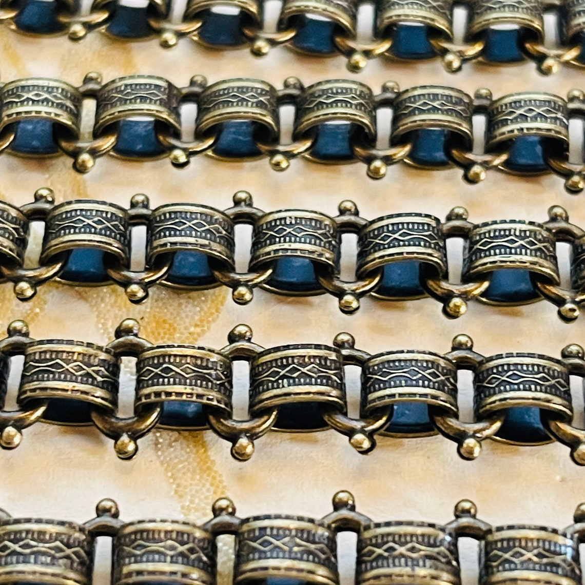 8.5mm, Brass Book Chain, Antique Bronze Finish. Unsoldered Vintage ...