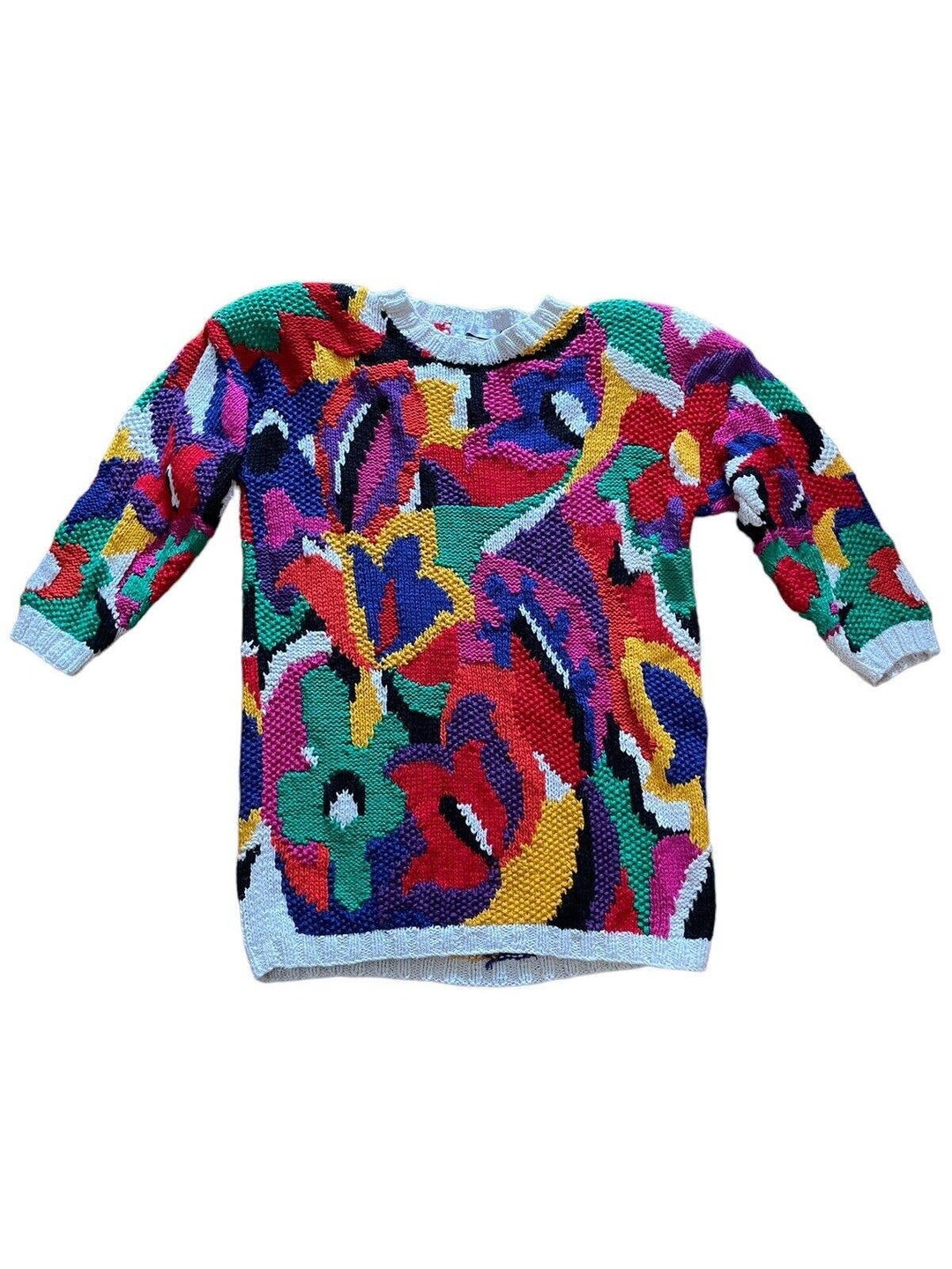 Vintage 90s Jennifer Reed Thick Oversize Pullover Sweater Size M ...