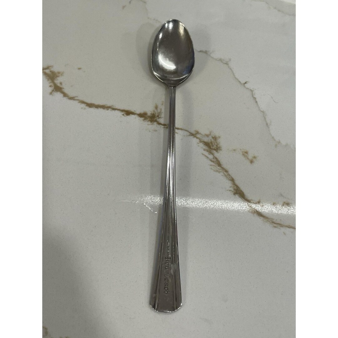 Vintage Oneida WM A Rogers Hotel Silverplate Iced Tea Spoon Red Coach ...