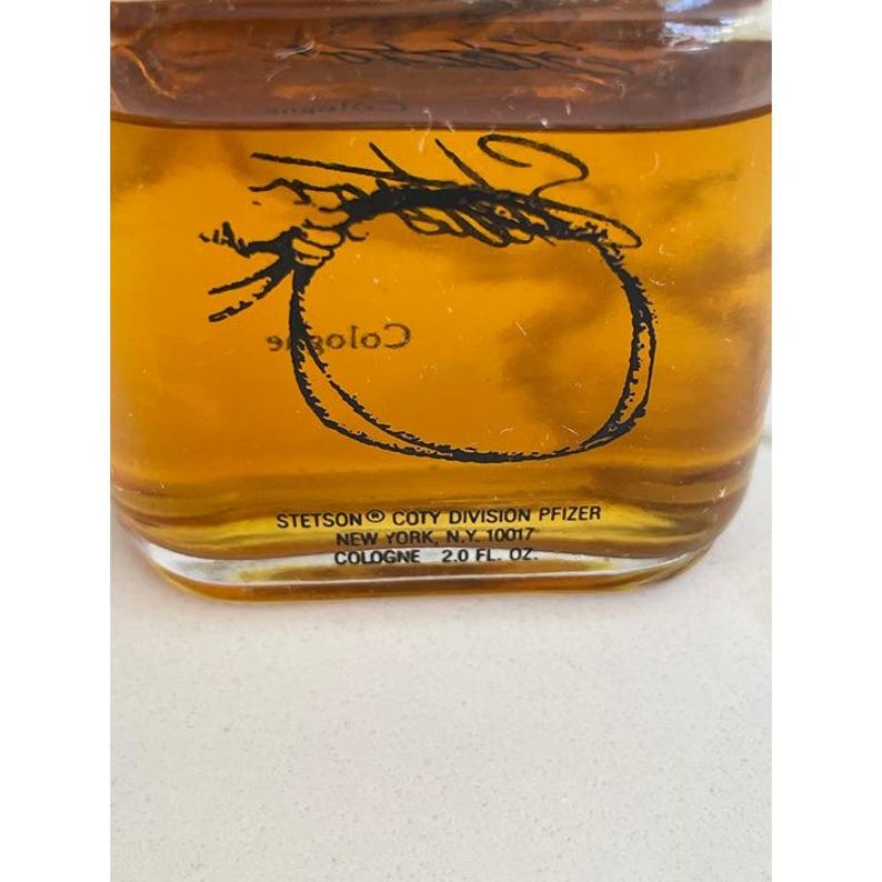Vintage Stetson Original Cologne Splash Coty 2 fl oz 80% Full Used Western image 3