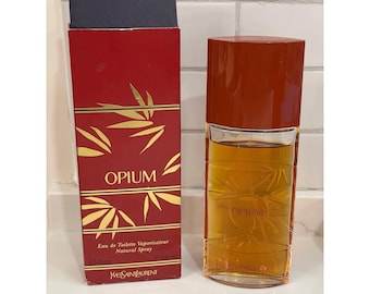 Vintage Opium YSL Yves Saint Laurent EDT Spray Perfume 3.3 fl oz 90% Full Used