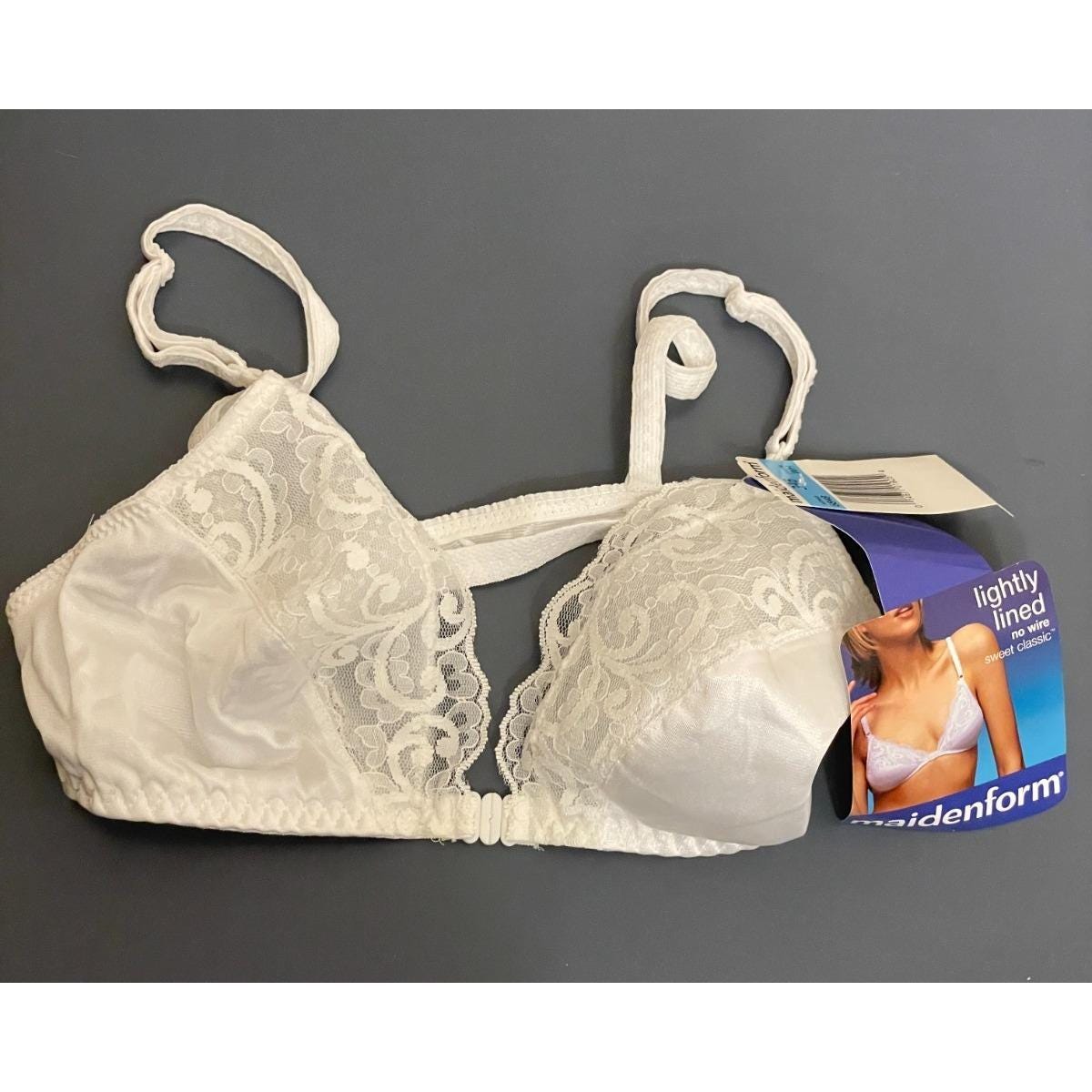 Maidenform 6848 Classic Sweet Nothings Soft Cup Bra Beige Front Closure